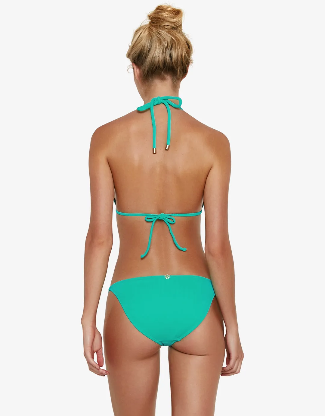 Tulum Milano Knot Bikini Pant Full - Aqua