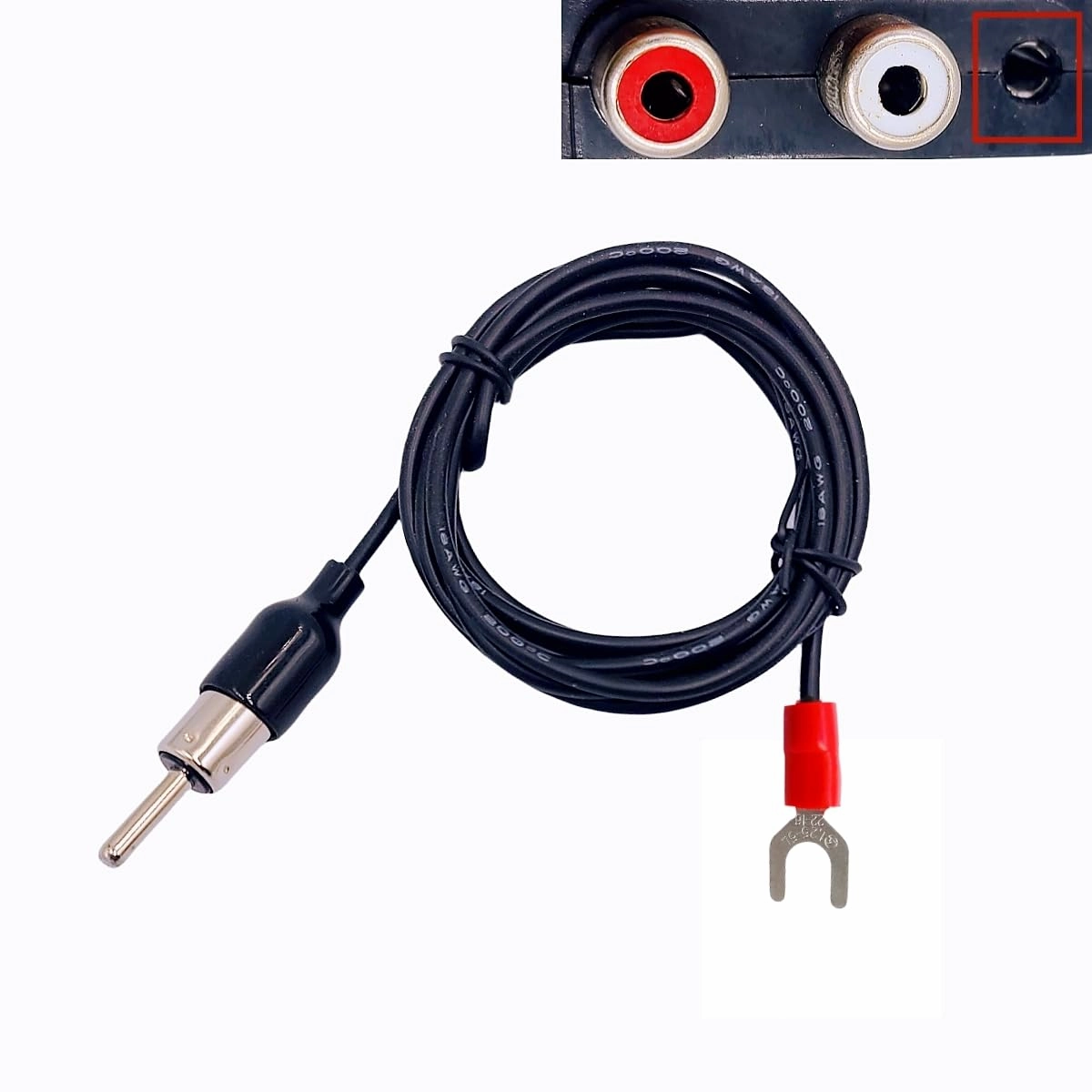 Turntable Ground Wire Plug-in Magnetic Cartridge Turntables for Technics SL-BD21 SL-BD3 SL-QL5 SL-6 - Stops Hum - Flexible Silicone Soft Grounding Wire - 5Feet turntable cartridge,phono cartridge,MM MC stylus,
