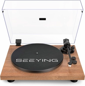 Turntable Vinyl Record Player Bluetooth Output Built-in Preamp Phono/Line Switch Adjustable Counterweight Anti-Skate Variable Pitch Control Magnetic Cartridge Belt Drive 2-Speed belt-drive turntable,vinyl record player,audiophile turntable,