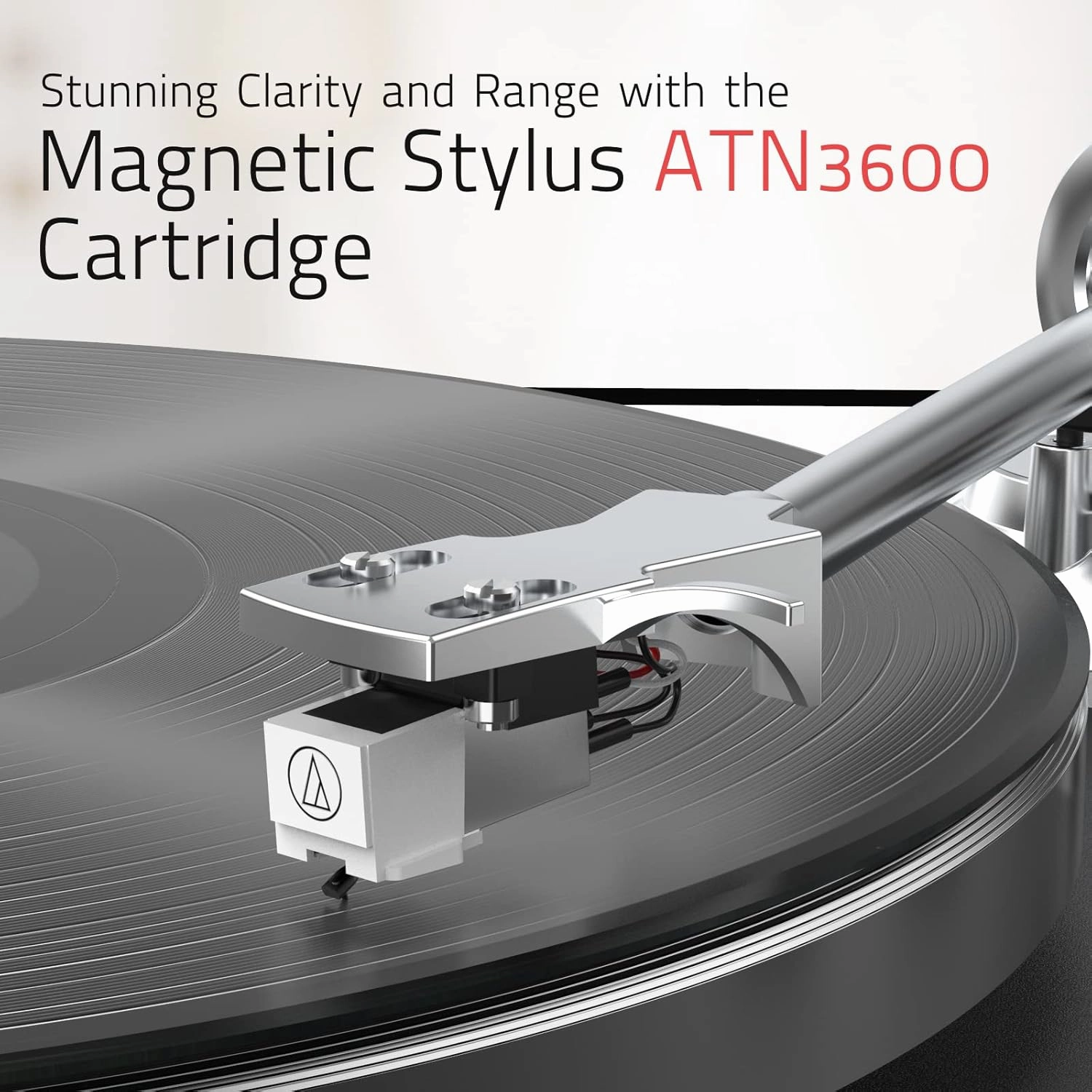 Turntables Belt-Drive Record Player with Wireless Output Connectivity, Vinyl Player Support 33&45 RPM Speed Phono Line USB Digital to PC Recording with Advanced Magnetic Cartridge&Counterweight Black