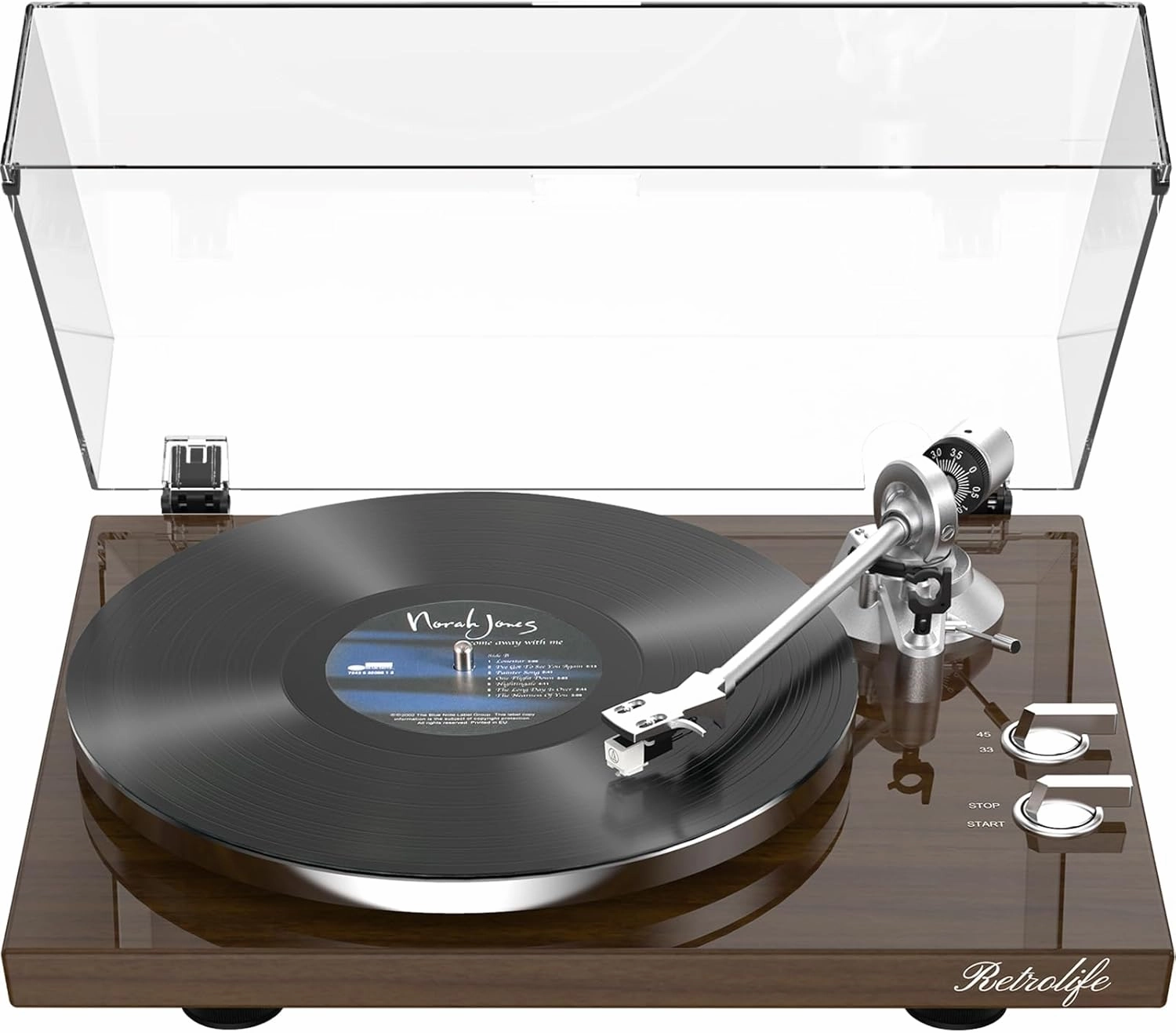 Turntables Belt-Drive Record Player with Wireless Output Vinyl Players Support 33&45 RPM Speed Phono Line USB Digital to PC Recording with AT-3600L Magnetic Cartridge&Counterweight belt-drive turntable,vinyl record player,audiophile turntable,