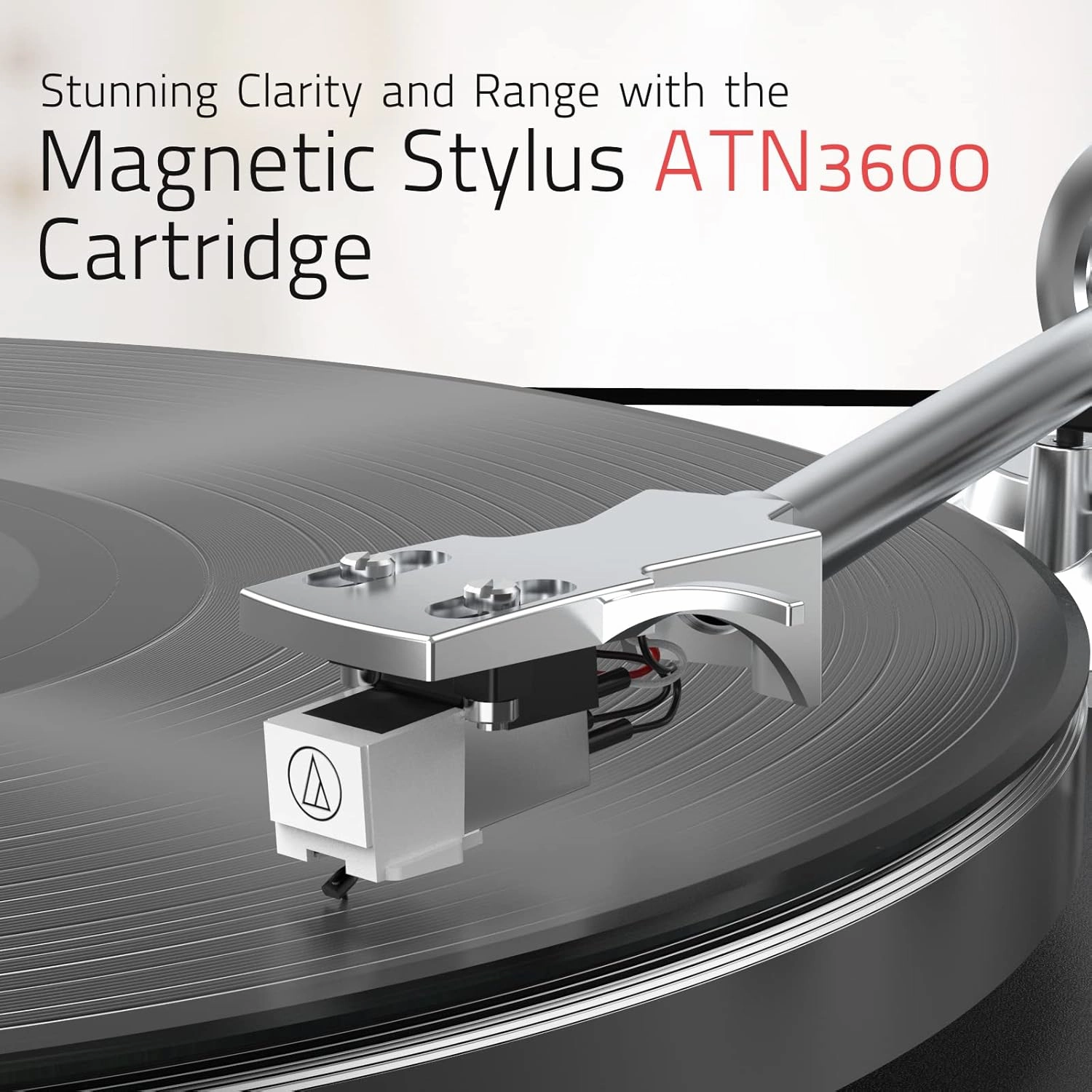 Turntables Record Player Wireless Output Connectivity Vinyl Player Belt-Drive Turn Tables Support 33&45 RPM Speed Phono Line Output USB Digital to PC Recording ATN3600L MM Cartridge Black
