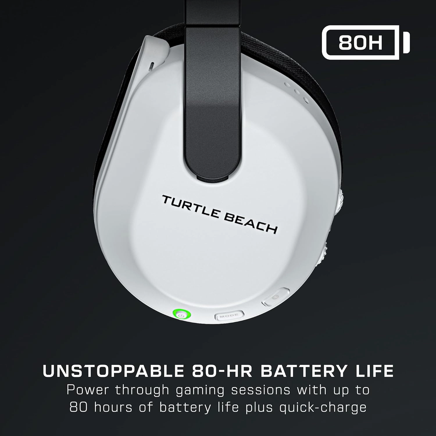 Turtle Beach Stealth 600 Wireless Multiplatform Amplified Gaming Headset for Xbox Series X|S, Xbox One, PC, PS5, PS4, & Mobile  Bluetooth, 80-Hr Battery, Noise-Cancelling Mic  White