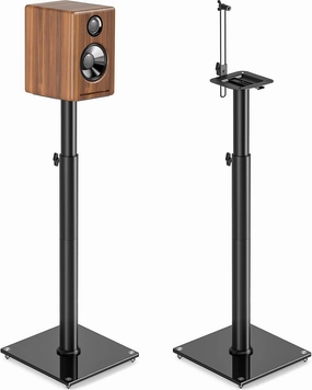TVON Speaker Stand Height Adjustable from 32"-43" Bookshelf Speaker Stand Pair for Satellite Speakers with 360 Swivel, Ideal for Home Theater and Music Studio, Set of 2 for Bose Polk JBL Sony Yamaha speaker stands,monitor stands,floor speaker hol