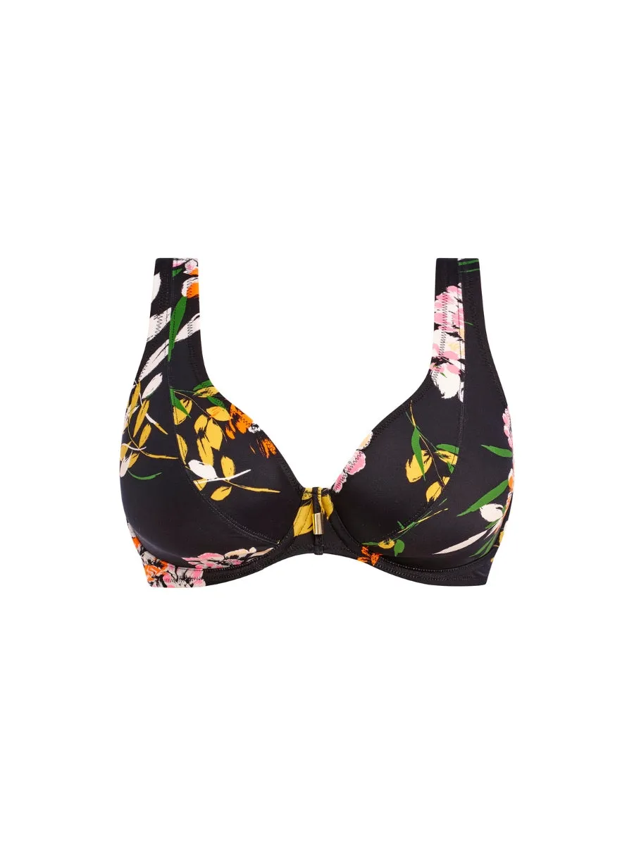 Twilight Soul High Apex Bikini Top - Black