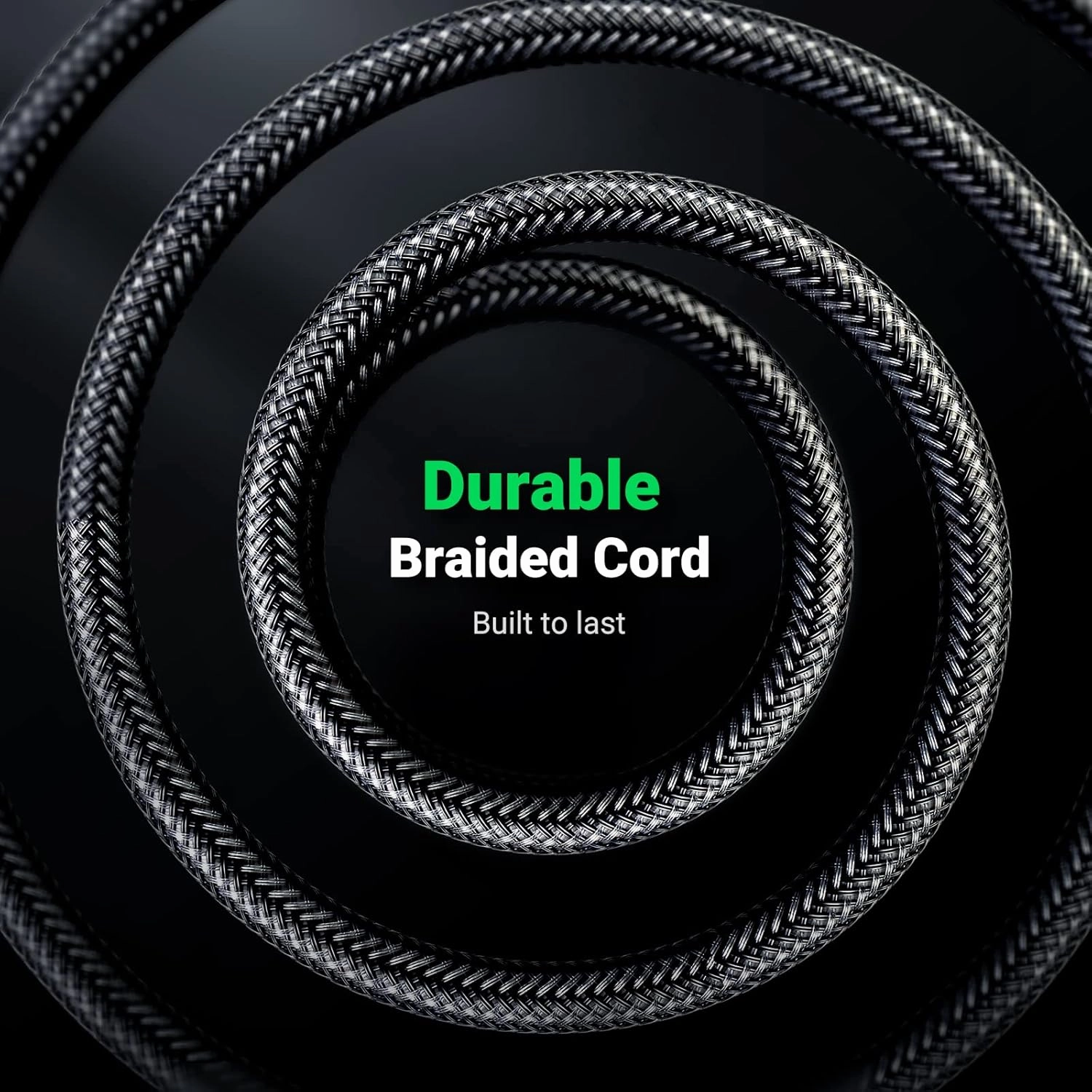 UGREEN 1/8 to 1/4 Stereo Cable 3.5mm TRS to 6.35mm Audio Cable Guitar to Aux Male Cord with Zinc Alloy Housing and Nylon Braid for Guitar, Laptop, Home Theater Devices, Speaker and Amplifiers 16FT