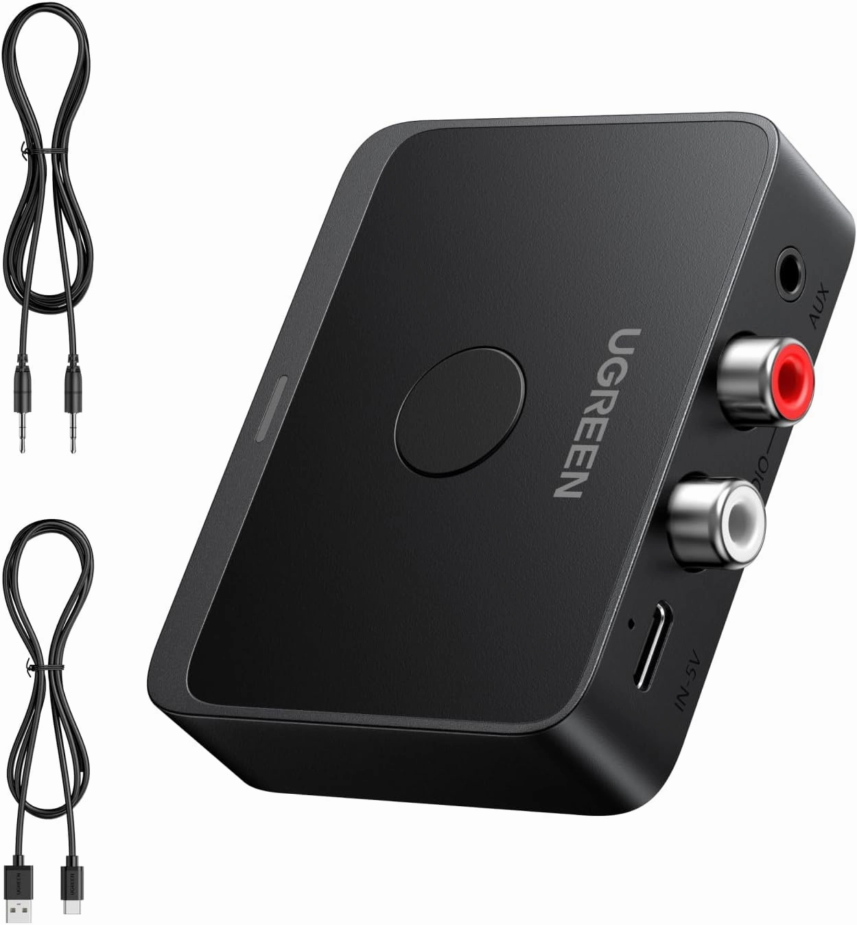 UGREEN Bluetooth 6.0 Receiver with LDAC, Hi-Res Wireless Audio Adapter with Low Latency, for Old Stereo/Speakers/Wired Speakers/Home Audio Music Streaming Stereo System wireless audio bridge,Bluetooth transmitter,WiFi audio link,