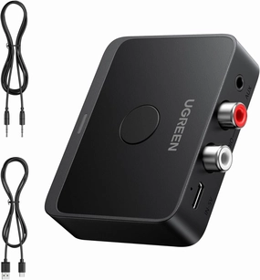 UGREEN Bluetooth 6.0 Receiver with LDAC, Hi-Res Wireless Audio Adapter with Low Latency, for Old Stereo/Speakers/Wired Speakers/Home Audio Music Streaming Stereo System wireless audio bridge,Bluetooth transmitter,WiFi audio link,