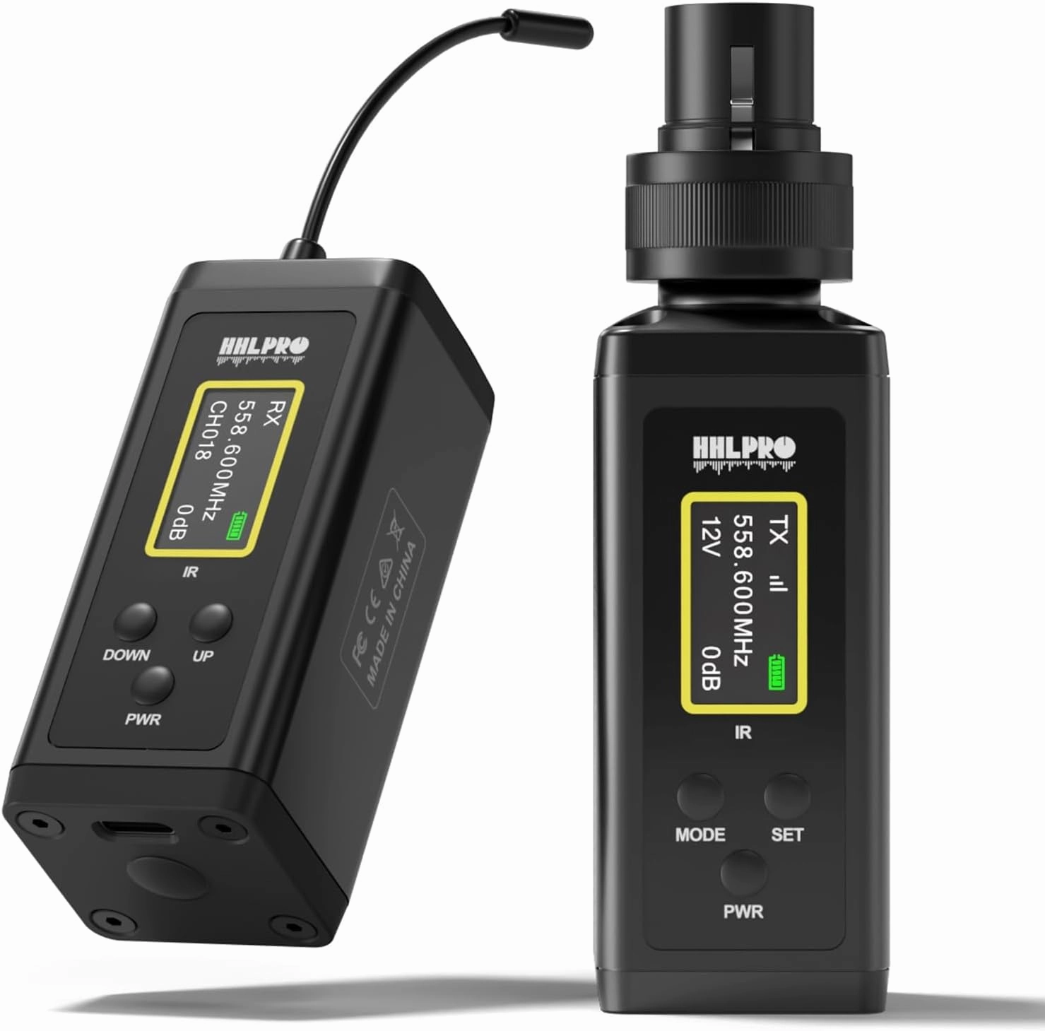 UHF Wireless in Ear Monitor System, 260 FT Range, Low Latency IEM System with 26 Channels, Dual Volume Control, Auto Pairing, Beltpack Transmitter & Receiver for Musicians, Band Rehearsal, F10 in-ear monitors,hi-fi IEMs,studio earphones,