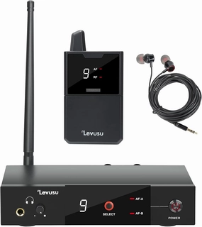 UHF Wireless in-Ear Monitor System with Earphone,180Ft, Rack Mount, Professional IEM Stereo System Transmitter and Beltpack for Studio, Guitar, Band Rehearsal, Live Performance (1 Bodypack) in-ear monitors,hi-fi IEMs,studio earphones,
