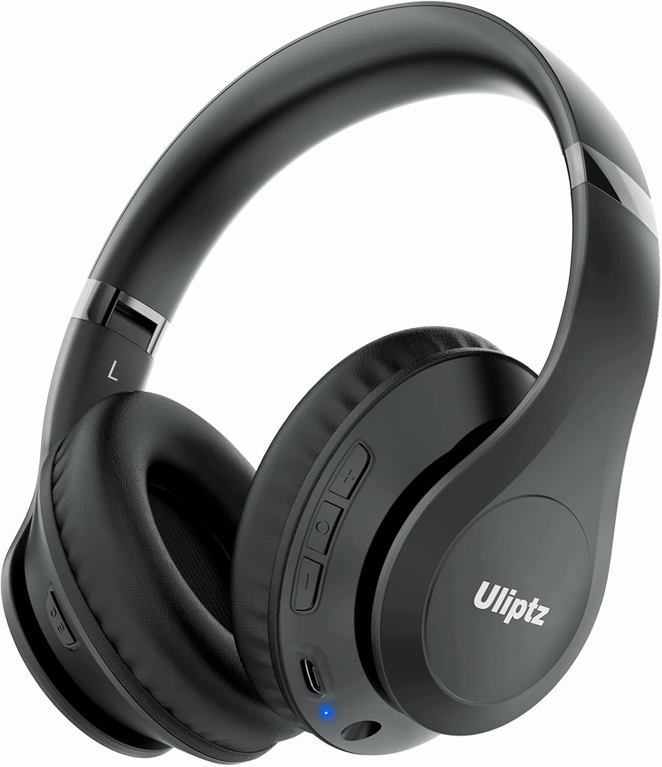 Uliptz Wireless Bluetooth Headphones, 65H Playtime, 6 EQ Sound Modes, HiFi Stereo Over Ear Headphones with Microphone, Foldable Lightweight Bluetooth 5.3 Headphone for Travel/Office/Cellphone/PC over-ear headphones,closed back headphones,wireless studio ca