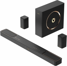 ULTIMEA 5.1.2ch Sound Bar with Dolby Atmos, Surround Sound System for TV with 2 Surround Speakers, Sound Bar for Smart TV, Soundbar with Subwoofer for Home Theater, BT 5.4, HDMI eARC, Skywave F40 surround sound system,cinema audio kit,5.1 surround package,