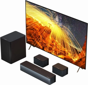 ULTIMEA 5.1 Virtual Surround Sound Bar, 320W Home Theater Surround System with Adjustable Speakers & Subwoofer, TV Speaker Soundbar, Sound Bar for Smart TV, Bluetooth 5.3, Easy Setup, Poseidon D50 surround sound system,cinema audio kit,5.1 surround pac