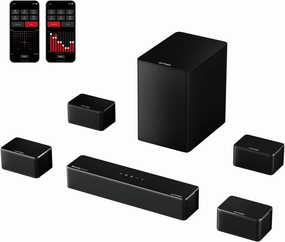 ULTIMEA 7.1Ch Soundbar with Dolby Atmos, APP Control, Surround Sound System for TV, 4 Wired Surround Speakers, Sound Bar for TV with 6.5" Wireless Subwoofer, Soundbar for TV, Poseidon D80 Upgraded surround sound system,cinema audio kit,5.1 surround pa
