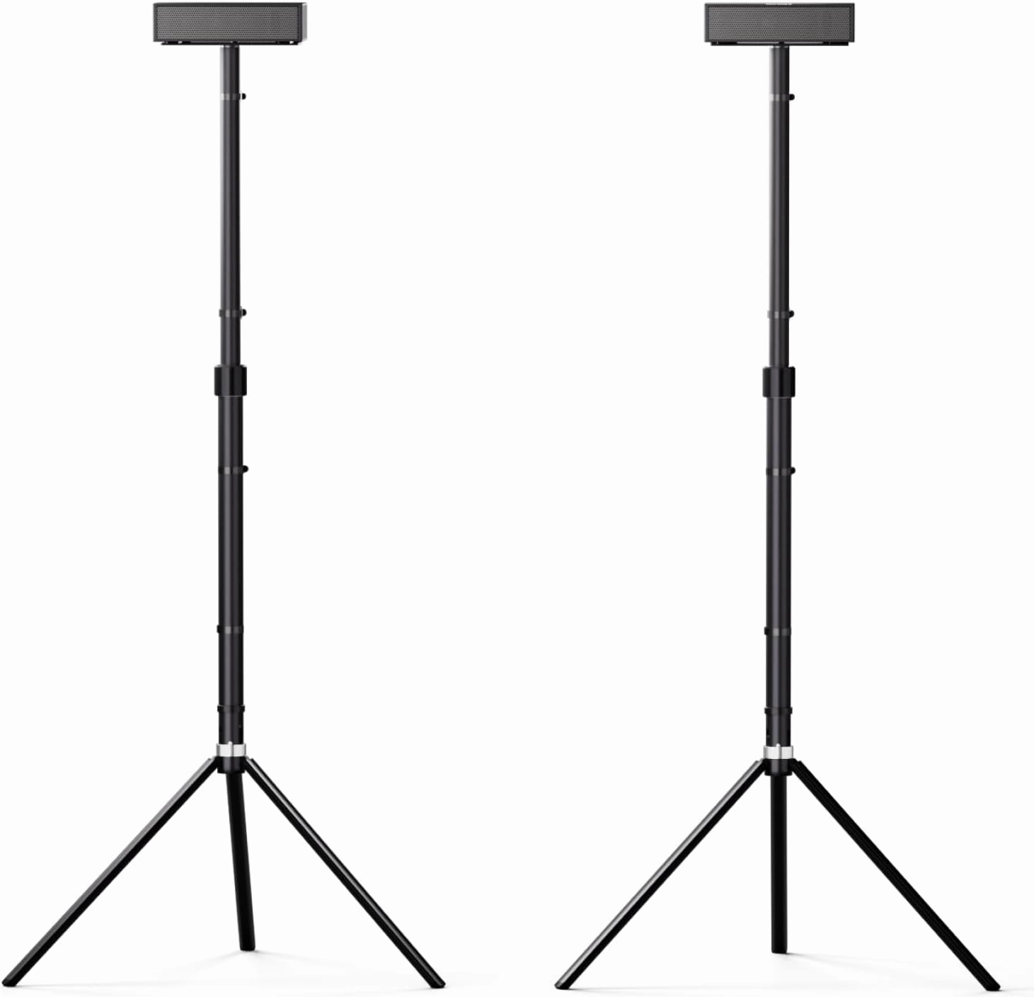 ULTIMEA Speaker Stands Pair, Adjustable Height Speaker Stands for Nova S80, Extends 24.4" to 36.6" for Optimal Ear Level, Speaker Stands for Surround Sound, Floor Standing Speaker Holder, Steady S80 speaker stands,monitor stands,floor speaker hol