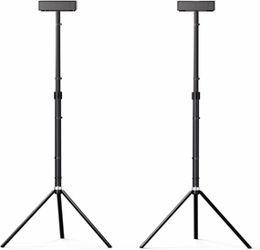 ULTIMEA Speaker Stands Pair, Adjustable Height Speaker Stands for Nova S80, Extends 24.4" to 36.6" for Optimal Ear Level, Speaker Stands for Surround Sound, Floor Standing Speaker Holder, Steady S80 speaker stands,monitor stands,floor speaker hol