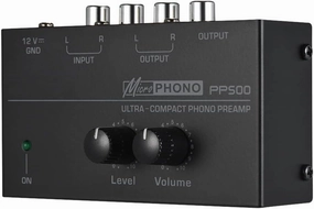 Ultra-Compact Phono Preamp PP500 with Bass Treble Balance Volume Adjustment Pre-Amp Turntable Preamplificador US Plug, Black, 500297090 balanced output player,audiophile player,hi-res digital player,