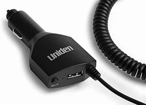 Uniden LRDACWM044 Radar Detector Smart Power Cord w/Mute Button and USB Charging for R1, R3, R7, & DFR Series, 12V DC Cig Adapter power cord,hi-fi power cable,AC power lead,