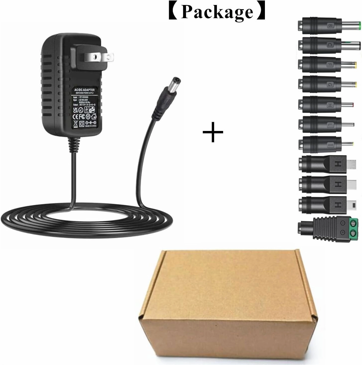 Universal 5V 3A Ac Adapter DC5V Power Supply Charger with 11 DC Plug Tips AC120V to DC5v 3a 2.5a 2a 1.5a 1a Power Adapter for Baby Monitor Graco Swing Raspberry Pi USB HUB 5volt ac-dc Adapter 6FT