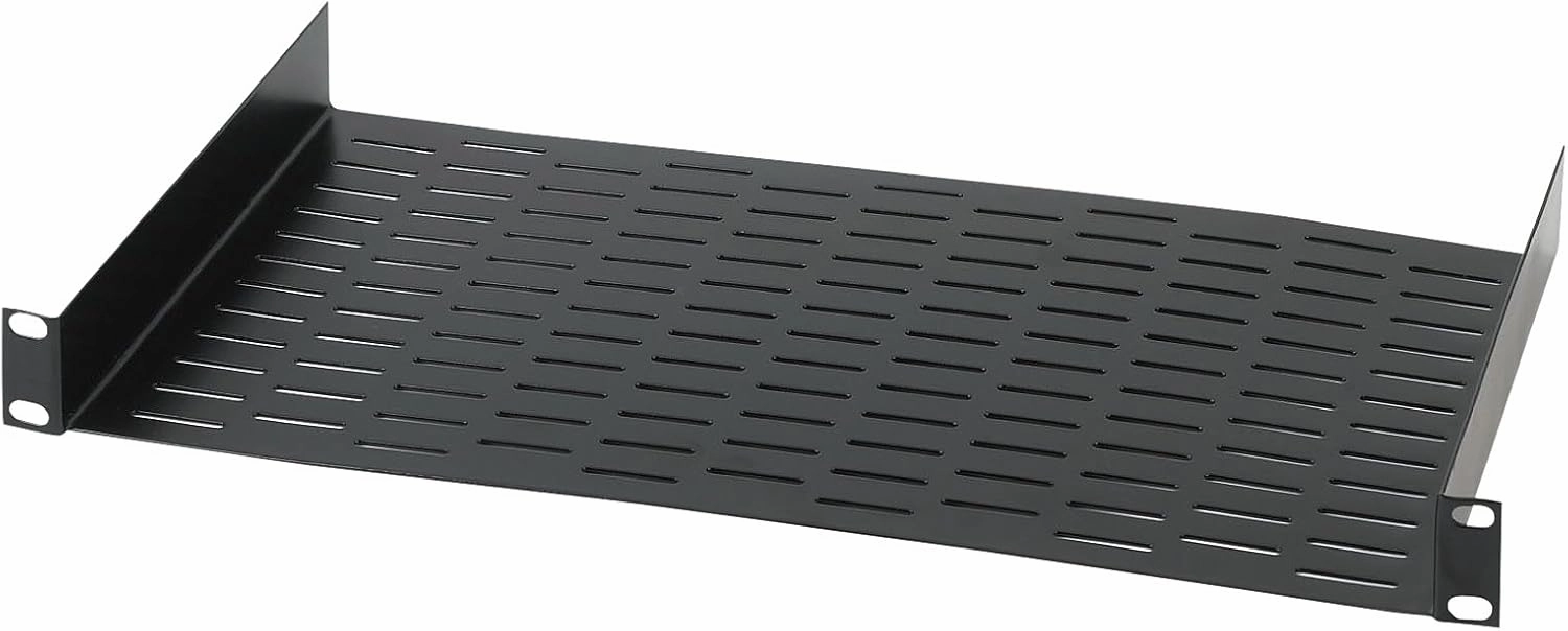UNS1 Vented Universal Tray Shelf for 19" Server, Bottom Slots for Mounting Non Half-Rack Equipment, Black (RAX UNITRAY) music server,hi-fi media server,digital audio storage,