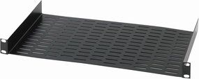UNS1 Vented Universal Tray Shelf for 19" Server, Bottom Slots for Mounting Non Half-Rack Equipment, Black (RAX UNITRAY) music server,hi-fi media server,digital audio storage,