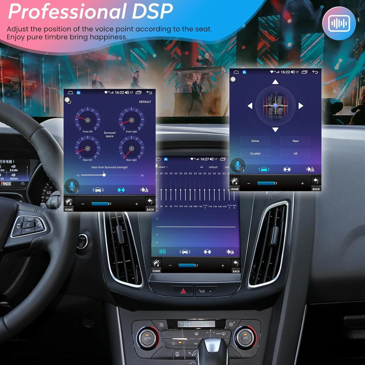 Upgrade 5GWiFi (4G RAM 64G ROM) Radio for Ford Focus 2012-2018 - Android 13 Car Stereo with Carplay/Android Auto 10.4 Inch IPS Touchscreen with GPS FM/AM SWC Bluetooth 1080P Backup Camera
