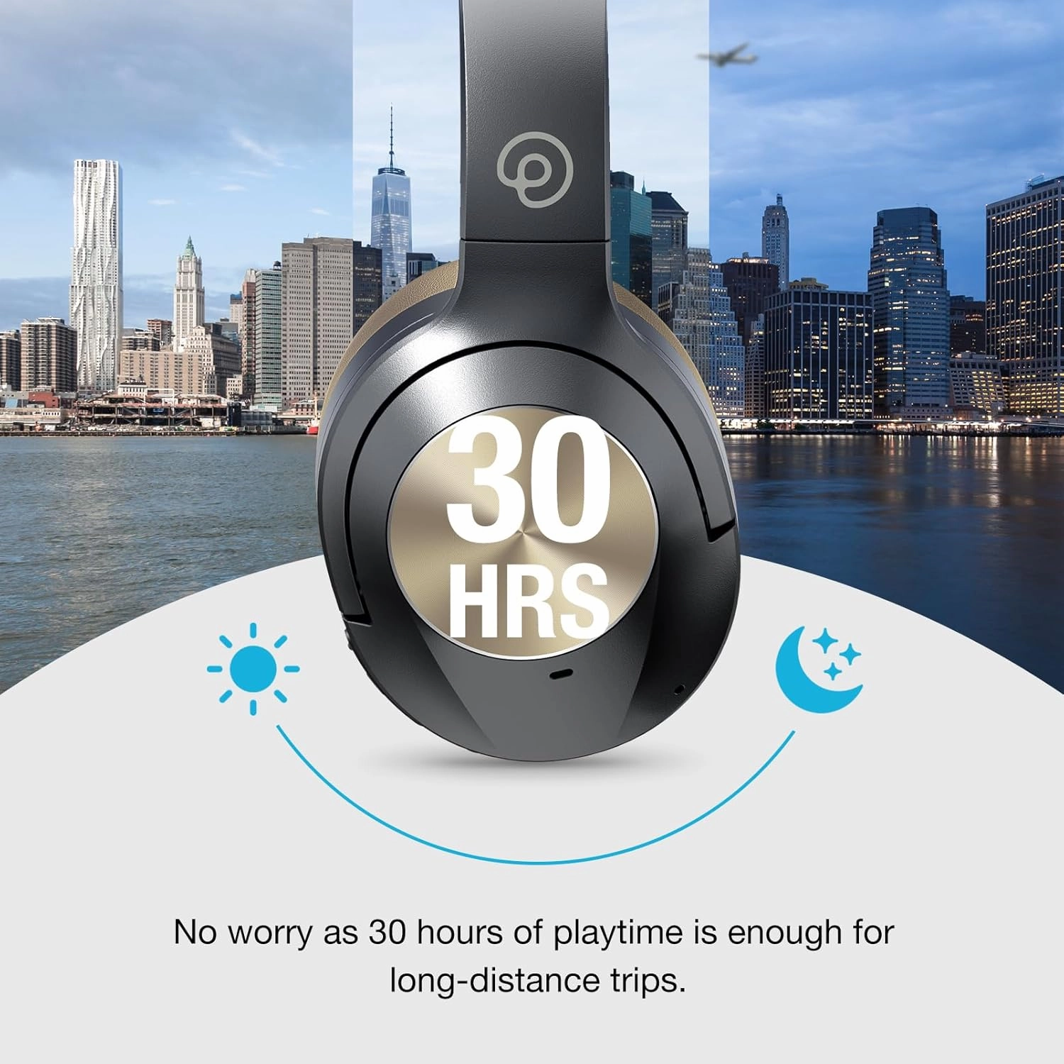 Upgrade ProLevel Hybrid Active Noise Cancelling Headphones with HD Sound, Wireless Bluetooth Headphones Over The Ear Unequaled Comfort, Vivid Deep Bass, for Home Office Travel Birthday Gift