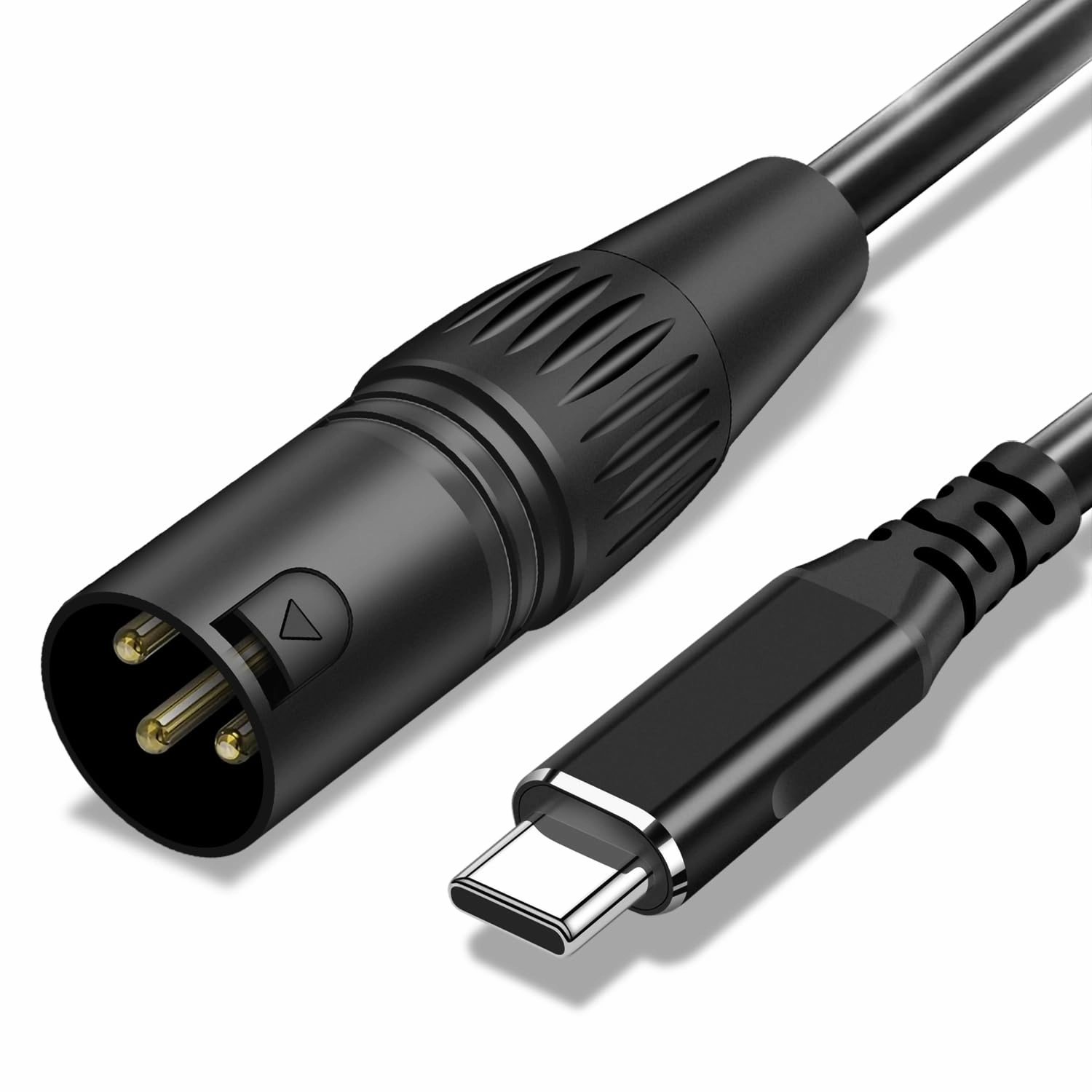 USB C to XLR Cable,10 FT XLR Male to USB C Converter Adapter,USB Type C to XLR Male Output Stereo Cable for Amplifier, Speaker, Mixer Console, etc mixer console,audio mixing desk,DJ console,
