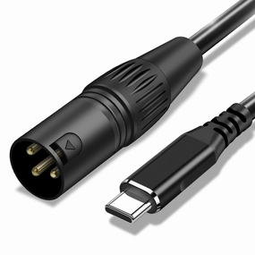 USB C to XLR Cable,10 FT XLR Male to USB C Converter Adapter,USB Type C to XLR Male Output Stereo Cable for Amplifier, Speaker, Mixer Console, etc mixer console,audio mixing desk,DJ console,