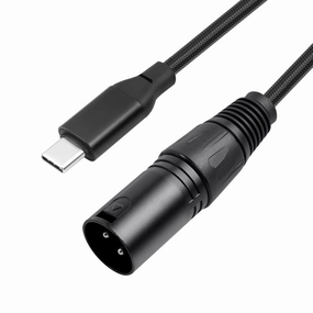 USB C to XLR Cable,13Ft XLR Male to USB C Converter Adapter,USB Type C to XL-R Male Output Stereo Cable for Amplifier, Speaker, Mixer Console, etc mixer console,audio mixing desk,DJ console,