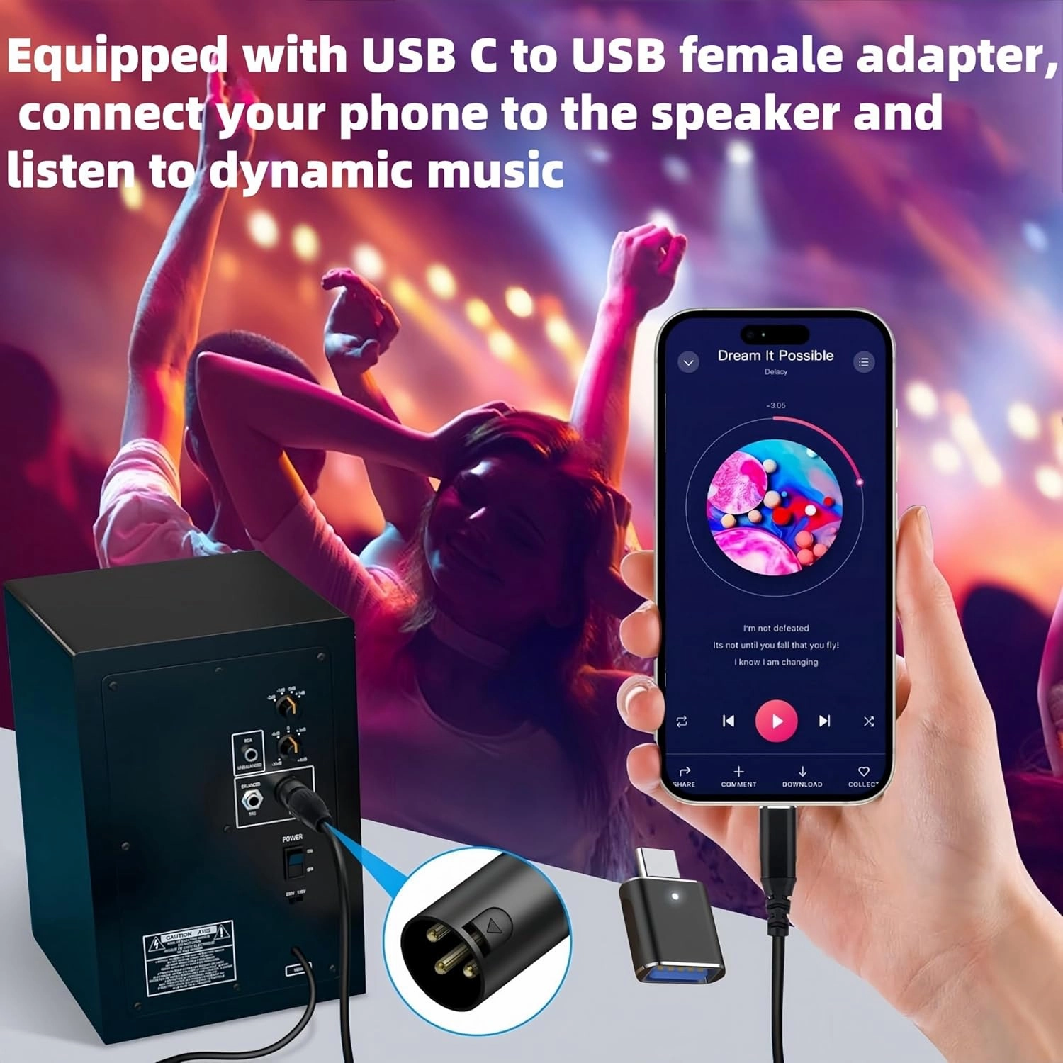 USB to XLR Cable,10 FT XLR to USB Audio Converter Cable,USB C to XL R Male Output Stereo Audio Cord for Amplifier, Speaker, Mixer Console ect