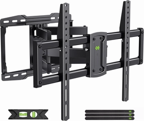 USX Mount Full Motion TV Wall Mount for 42-85 inch, TV Mount Swivel and Tilt,Wall Mount Bracket with Dual Articulating Arms Up to 132lbs, VESA 600x400mm, 16" Wood Studs, UL Listed XML019 wall mount TV,bracket for speakers,TV mount system,