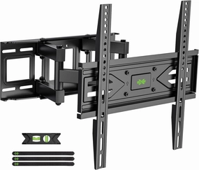 USX MOUNT Full Motion TV Wall Mount for Most 32-70 inch TVs up to 99 lbs, Wall Mount Bracket with Dual Articulating Arms, Swivel, Tilt, Max VESA 400x400mm, TV Mount Fits 12/16 Wood Studs speaker wall mount,audio bracket,AV wall mounting,