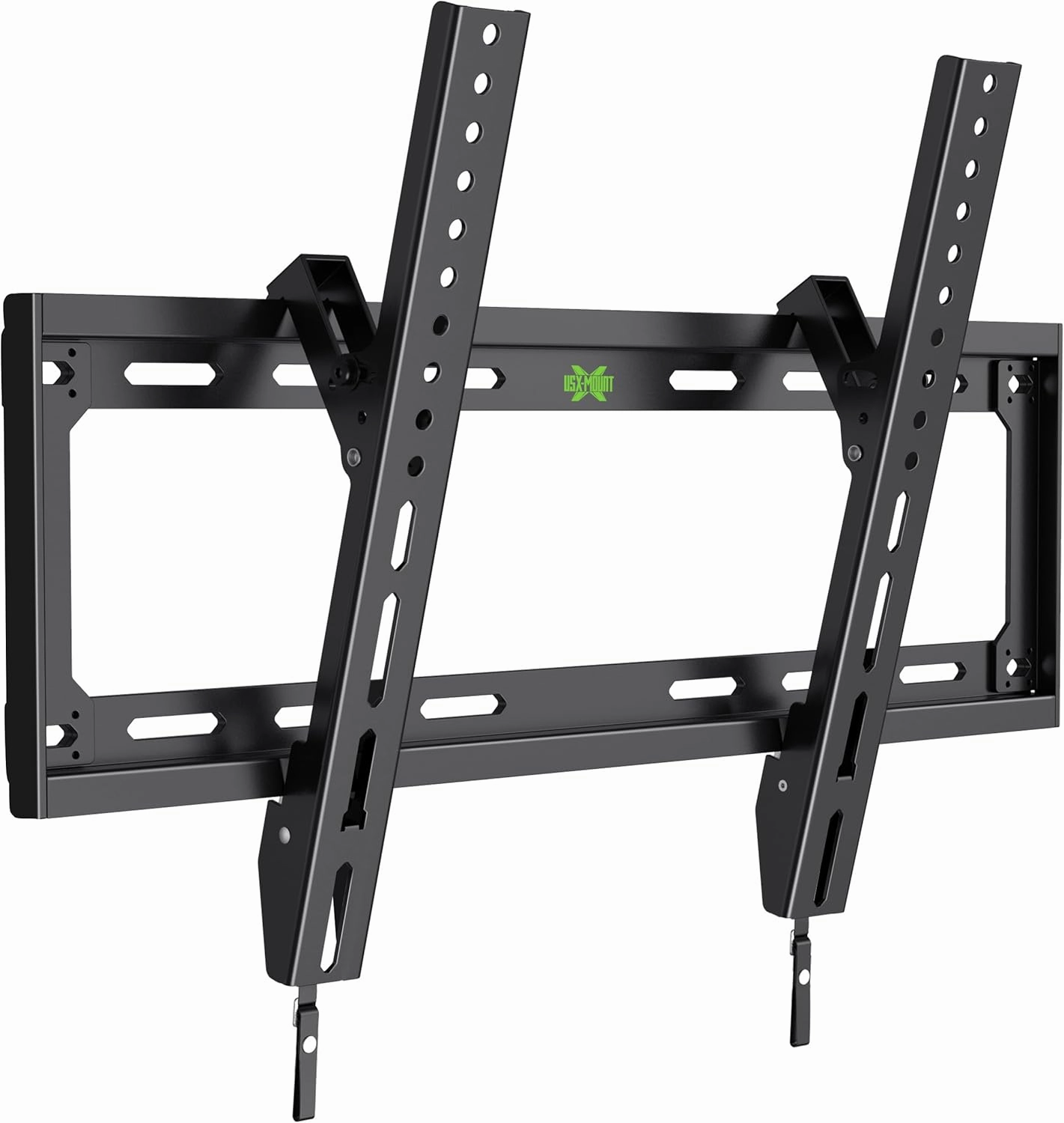 USX Mount UL Listed TV Mount Low Profile for Most 26-60" Flat Screen LED, LCD, Curved TVs, TV Wall Mount Bracket Tilt VESA 400x400mm- Up to 99lbs, Quick Lock and Release to Mounts on 12" 16" Stud speaker wall mount,audio bracket,AV wall moun