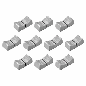 uxcell 24mmx11mmx10mm Console Mixer Slider Fader Knobs Replacement for Potentiometer Gray Knob Black Mark 10pcs mixer console,audio mixing desk,DJ console,