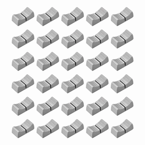 uxcell 24mmx11mmx10mm Console Mixer Slider Fader Knobs Replacement for Potentiometer Gray Knob Black Mark 30pcs mixer console,audio mixing desk,DJ console,