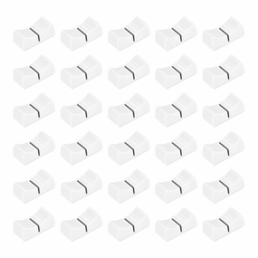 uxcell 24mmx11mmx10mm Console Mixer Slider Fader Knobs Replacement for Potentiometer White Knob Black Mark 30pcs mixer console,audio mixing desk,DJ console,