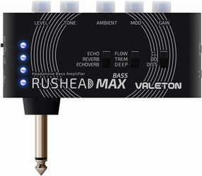 Valeton Rushead Max Bass USB Chargable Portable Pocket Bass Headphone Amp Carry-On Bedroom Plug-In Multi-Effects headphone amplifier,portable amp,desktop headphone amp,