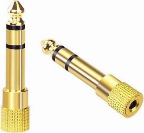 VCE 6.35mm (1/4 inch) Male to 3.5mm (1/8 inch) Female Stereo Audio Jack Adapter for Aux Cable, Guitar Amplifier, Headphone, 2 Pack headphone amplifier,portable amp,desktop headphone amp,