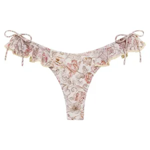 Venecia Floral Uno Ruffle Bows Bikini Bottom