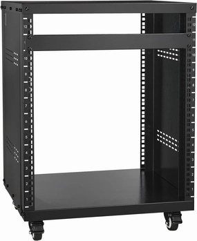 VEVOR 12U AV Rack Stand, Server Rack Cabinet, Network Stereo Recording Studio Rack with Lockable Caster Wheels, Special Vents for 19" Audio Video Musical & IT Equipment Mounting, 500 lbs Capacity music server,hi-fi media server,digital audio stora