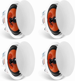 VEVOR 4 PCs 8 Inch in Ceiling Speakers, 100-Watts, Flush Mount Ceiling & in-Wall Speakers System with 8" Woofer,1" Tweeter, for Home Kitchen Living Room Bedroom or Covered Outdoor Porches soundbar,TV speaker bar,home theater soundbar,