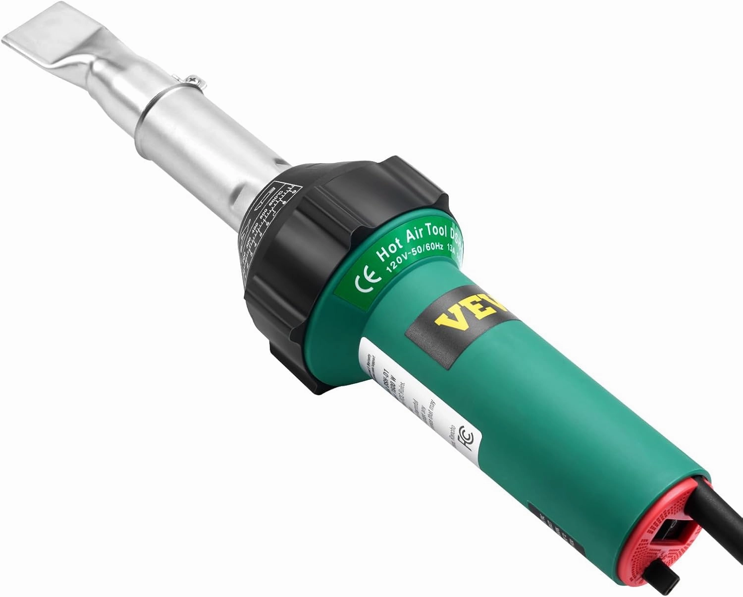 VEVOR Hot Air Plastic Welder, 1600W Hot Air Torch Pistol, 122-1112 PVC TPO Vinyl Heat Gun Welding Torch, Plastic Roofing Welding Kit with 17 Accessories- Toolbox, Nozzle, Roller, Blades for PP/PE/PVC