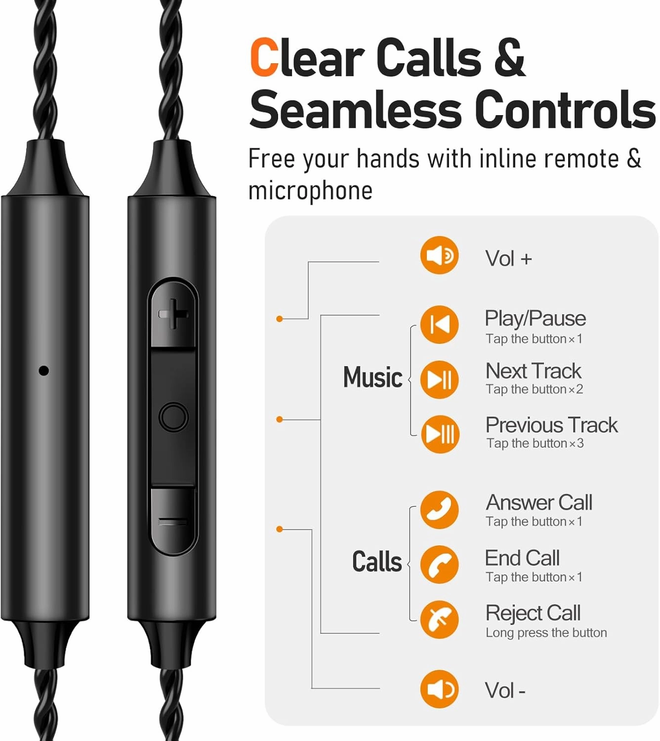 Vibes 202 Wired Earbuds - HiFi in Ear Monitor Headphones  Professional Noise-Isolating Ear Buds - Clear Sound, Deep Bass & Comfort-Fit IEM Earphones - MMCX to 3.5mm, Silver Plated Cord, Carrying Case