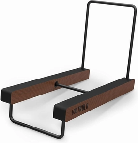 Victrola 'The Stand' - Table Top Vinyl Records and Album Holder & Organizer, Espresso Wood Finish with Smart Black Metal Accents, Elegant and Stylist Looks, Holds Over 25 Albums vinyl storage,record holder,LP organizer,