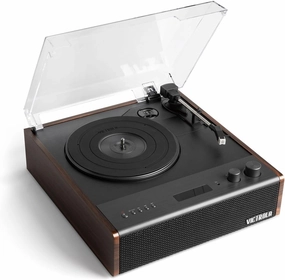 Victrola Eastwood Signature 3-Speed Bluetooth Turntable with Built-in Speakers and Dust Cover | Upgraded Turntable Audio Sound | Espresso (VTA-73-ESP) turntable cartridge,phono cartridge,MM MC stylus,