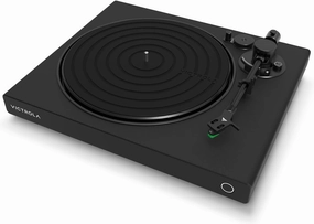Victrola Hi-Res Black Vinyl Record Player, Audio Technica AT-VM95E Cartridge, aptX Adaptive Bluetooth Connectivity, Gold Plated RCA & Preamp Output, Stylish Sleek Bluetooth Turntable direct-drive turntable,DJ turntable,hi-torque vinyl deck,