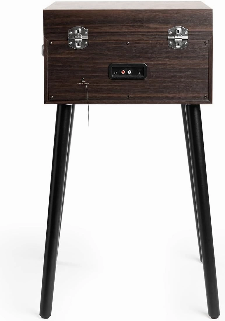 Victrola VTA-75-ESP Liberty 5-in-1 Turntable Music EntertainmentCenter with Bluetooth Wireless FM Radio USB Recorder Wood (Espresso)