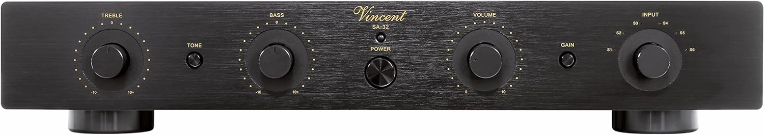 Vincent Audio SA 32 Hybrid Stereo Preamplifier (Black) integrated amplifier,stereo receiver,hi-fi amp combo,