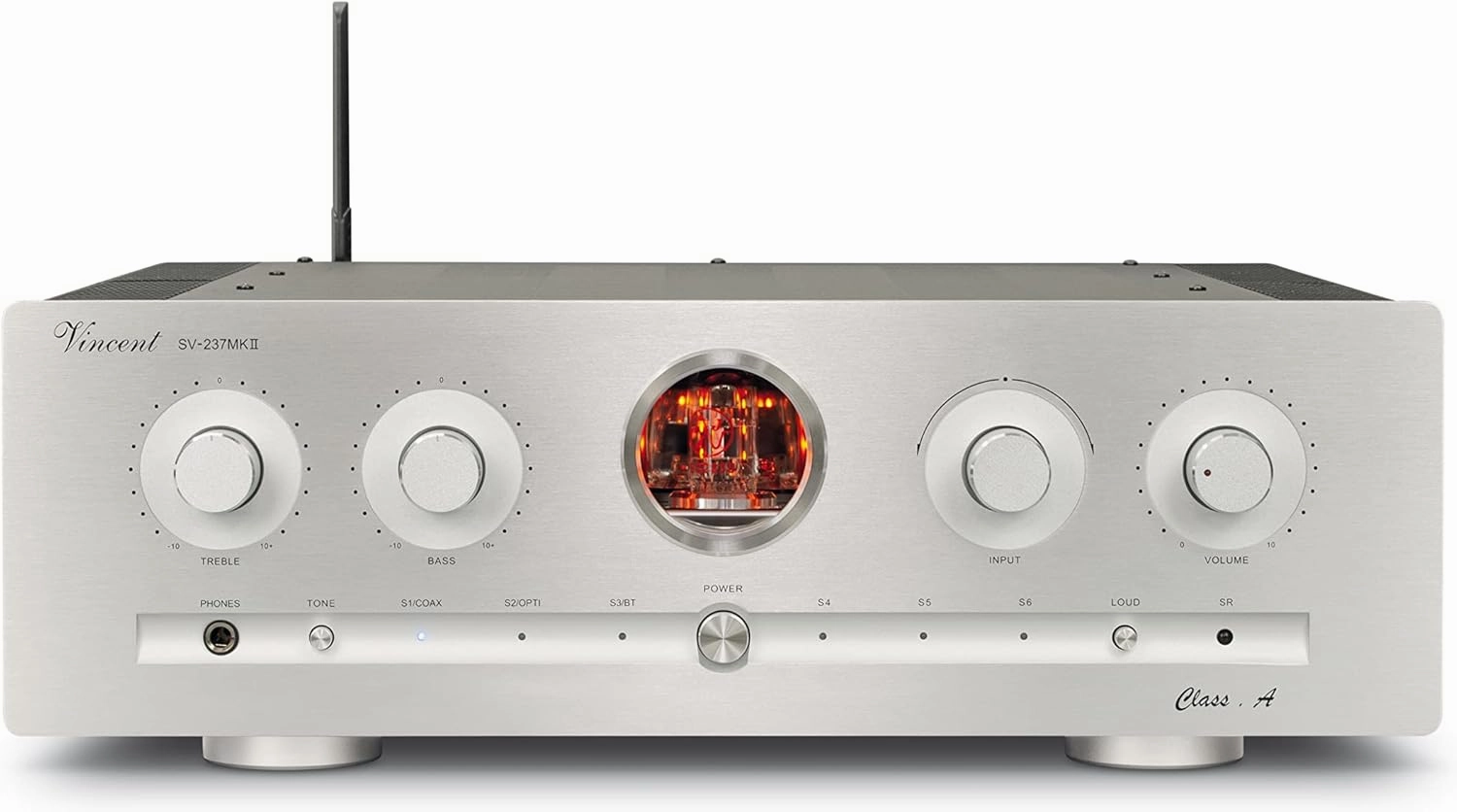 Vincent Audio SV-237MKII Hybrid Stereo Integrated Amplifier Silver integrated amplifier,stereo receiver,hi-fi amp combo,